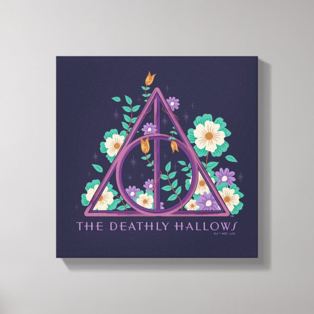 Lienzo Floral Deathly Hallow Graphic (Anverso)