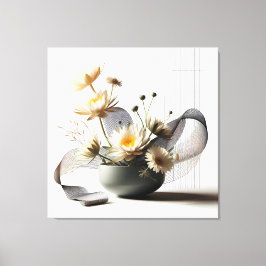 Lienzo Floral Linework Composition