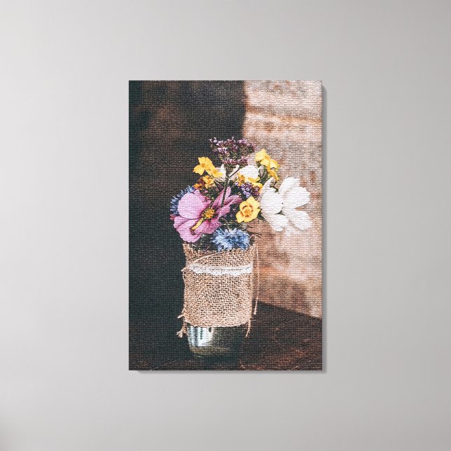 Lienzo Floral moderna y elegante (Anverso)