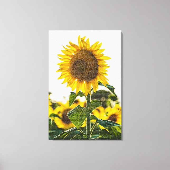 Lienzo Floral moderna y elegante (Anverso)