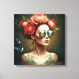 Lienzo Floral Reflection