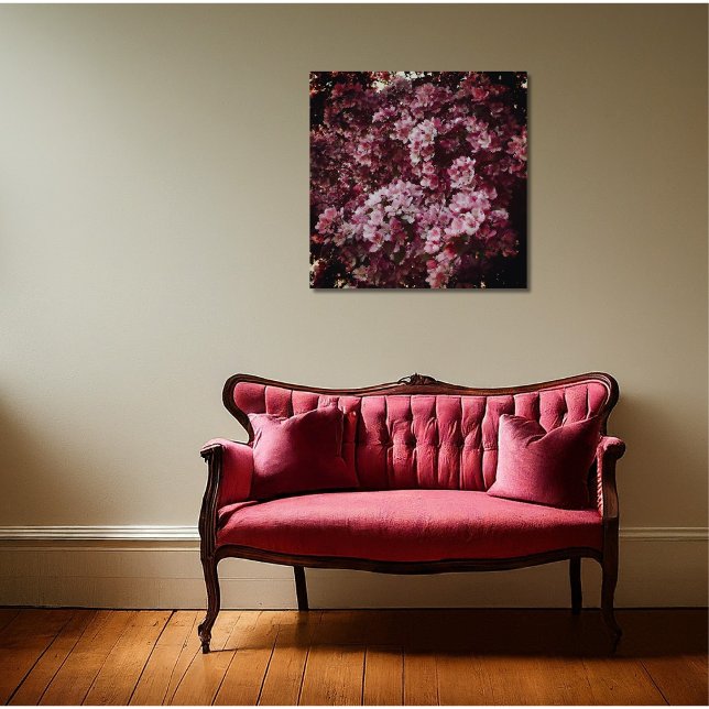 Lienzo Floral rosa impresionista (Subido por el creador)