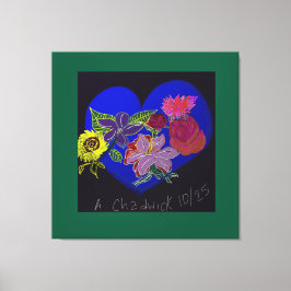 Lienzo Floral Session Stretched Canvas Print