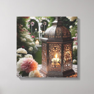 Lienzo Floral Spring Garden Lantern