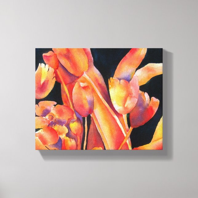 Lienzo Floral Sunset Hues Canvas (Anverso)