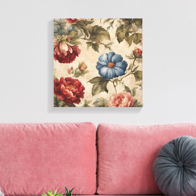 Lienzo Floral victoriana (Insitu (Sala de estar))