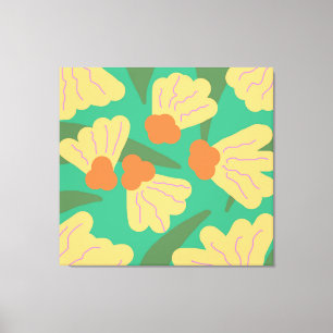 Lienzo Florales abstractos retro
