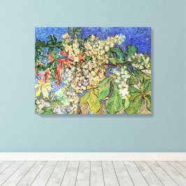 Lienzo Florecientes ramas de castaño de Vincent van Gogh