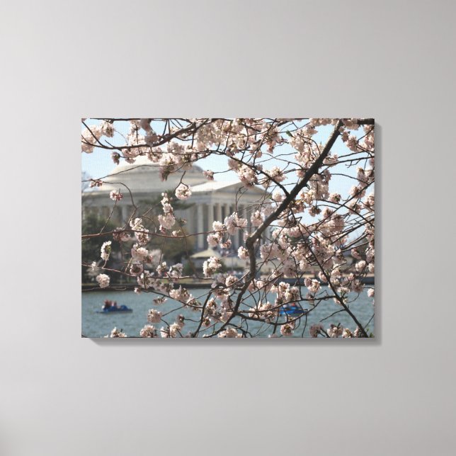 Lienzo Florecimiento Del Cerezo En Bloom En Washington DC (Anverso)