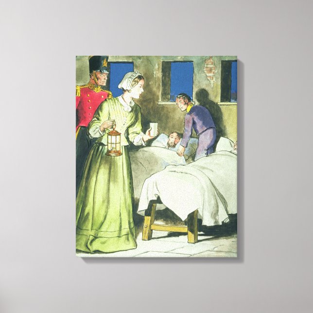 Lienzo Florence Nightingale (1820-1910) de 'Peeps into (Anverso)