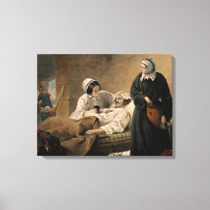 Lienzo Florence Nightingale. Litografía coloreada