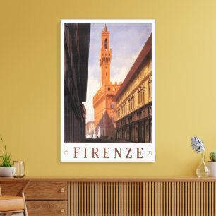 Lienzo Florencia, Florencia, Palazzo Vecchio, Italia Vint
