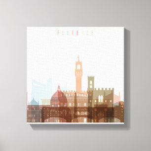 Lienzo Florencia, Italia Línea de la ciudad