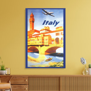 Lienzo Florencia Italia Puente Ponte Vecchio Viajes Antig