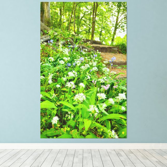 Lienzo Flores (Insitu (piso de madera))