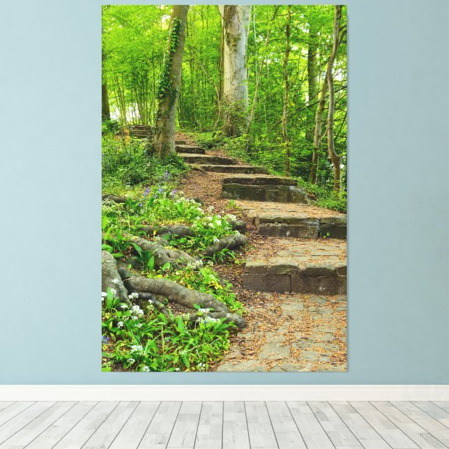 Lienzo Flores (Insitu (piso de madera))