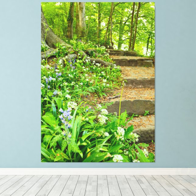 Lienzo Flores (Insitu (piso de madera))