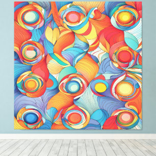 Lienzo Flores abstractas