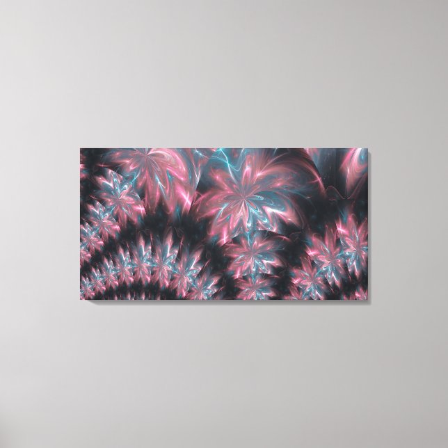 Lienzo Flores abstractas Arreglo simétrico (Anverso)