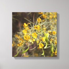 Lienzo Flores amarillas tela envuelta