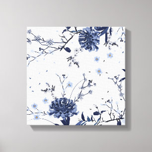 Lienzo Flores azules