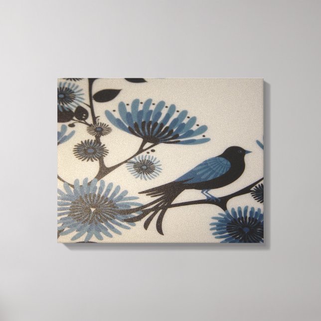 LIENZO FLORES BLUEBIRD (Anverso)