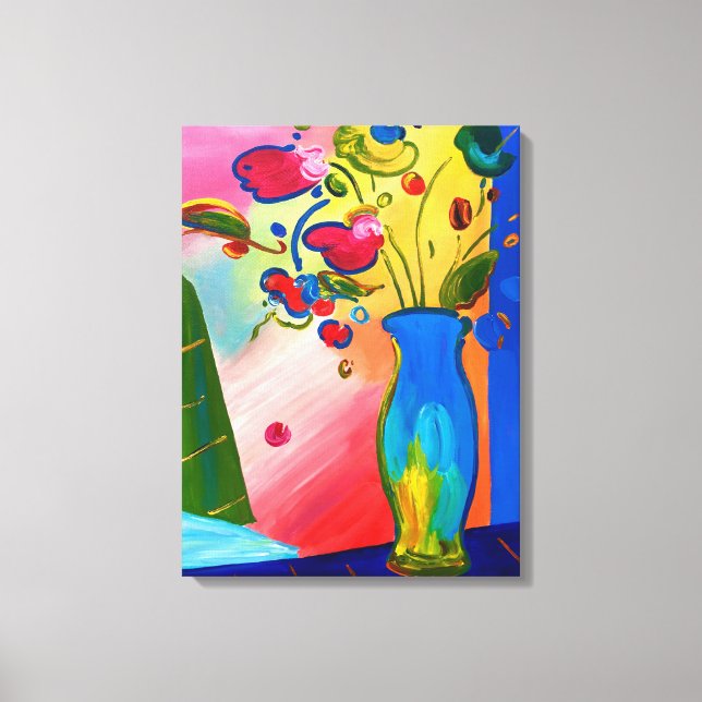 Lienzo Flores Canvas envueltas premium (brillante) (Anverso)