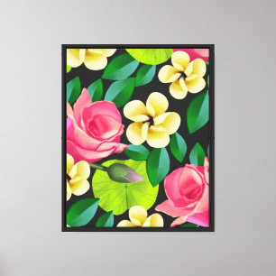 Lienzo Flores coloreadas a mano Diseño-67459