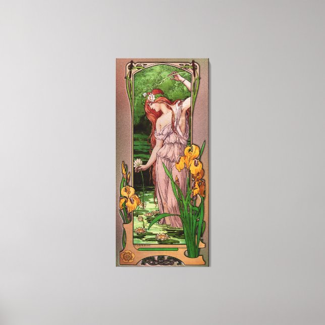 Lienzo Flores de agua por Élisabeth Sonrel (Anverso)