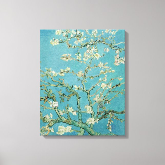 Lienzo Flores de almendra por Vincent van Gogh (Anverso)