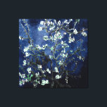 Lienzo Flores de Almendro de Van Gogh Azul Medianoche<br><div class="desc">Flores de Almendro por Vincent Van Gogh
alteración de color copyright 2sweet4wordsDesigns/ PureVintage Love

Obtenga la belleza de las Flores de Almendro de Van Gogh en los colores que coinciden con su hogar. 

vincent van gogh,  van gogh,  flores de almendro,  flores,  floral,  bonito,  hermoso, </div>