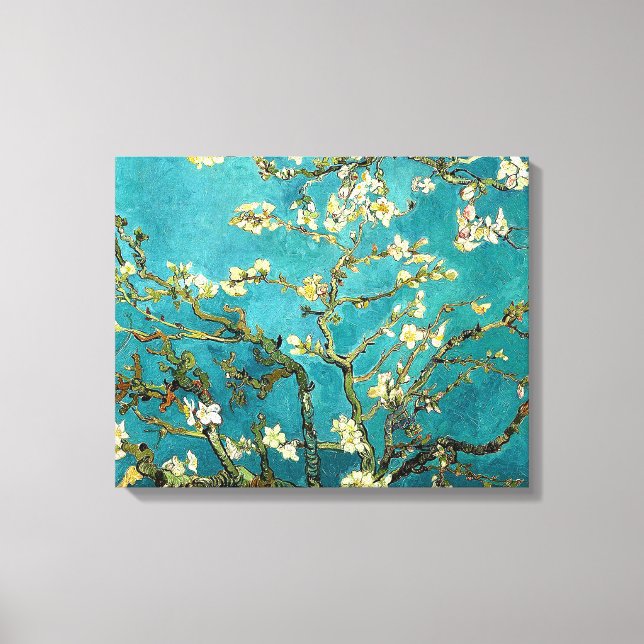 Lienzo Flores de almendro de Van Gogh Clasicismo Impresio (Anverso)