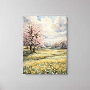 Lienzo Flores de cerezo rosado de ensueño