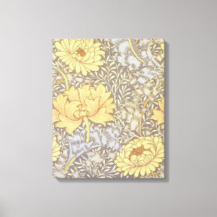 Lienzo Flores de crisantemo de William Morris