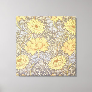 Lienzo Flores de crisantemo de William Morris