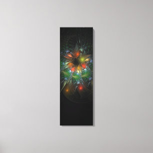 Lienzo Flores de fantasía fractal blandas y tendientes