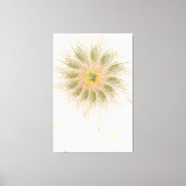 Lienzo Flores de fantasía fractal blandas y tendientes