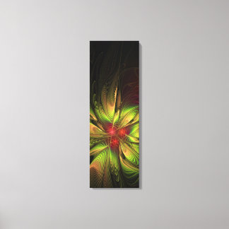 Lienzo Flores de fantasía fractal blandas y tendientes