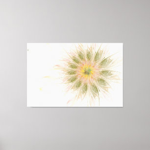 Lienzo Flores de fantasía fractal blandas y tendientes
