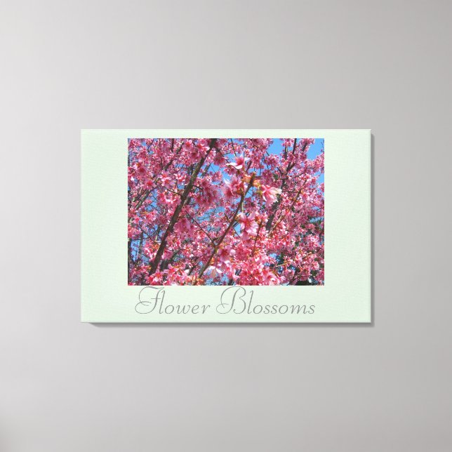 Lienzo Flores de flores florecen en el cricket (Anverso)