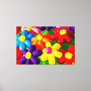 Lienzo Flores de globos de juguete
