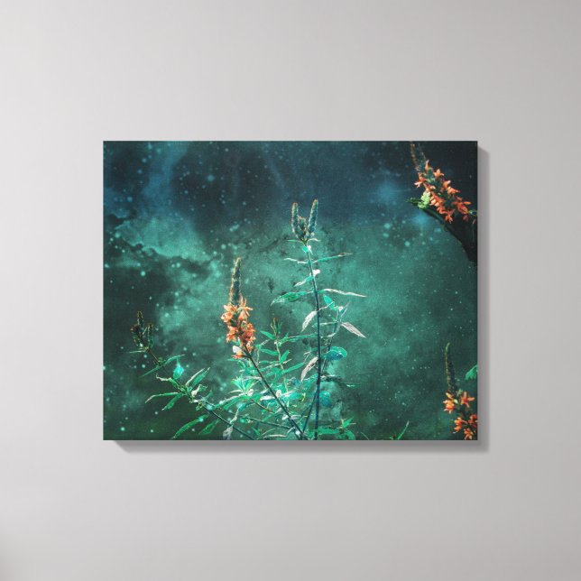 Lienzo Flores de hadas en la luna de jade (Anverso)