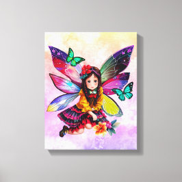 Lienzo Flores de hadas pequeñas