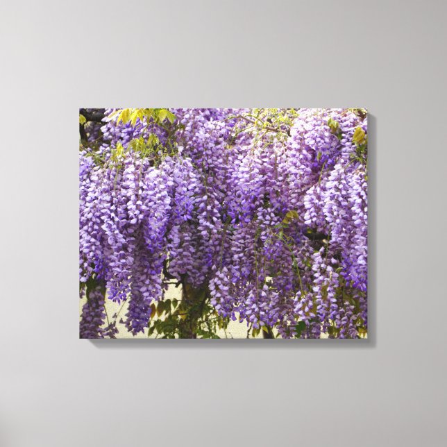 Lienzo Flores de histeria violeta (Anverso)