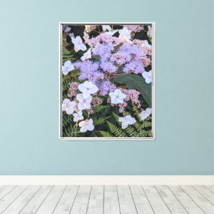 Lienzo Flores de Hydrangea Aspera Floral