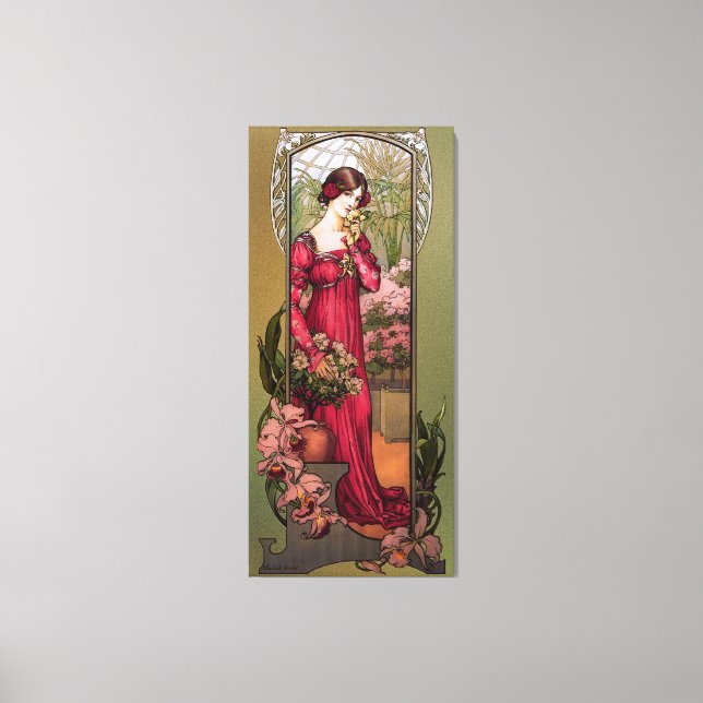 Lienzo Flores de jardines por Élisabeth Sonrel (Anverso)