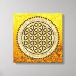 Lienzo FLORES DE LA VIDA - Símbolo de geometría sagrada A