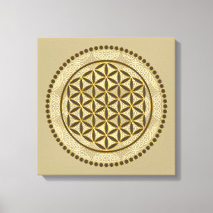Lienzo FLORES DE LA VIDA - Símbolo de geometría sagrada A