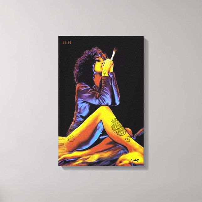 LIENZO FLORES DE LA VIDA TATTOO DMT SPIRITUAL GRAFFITI RE (Anverso)