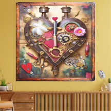 Flores de Labial Corazón Serie Steampunk